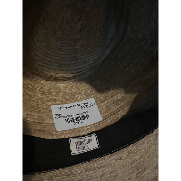 Women\'s Sunshine Tienda Beige Palm Hat with Strawberry Band One Size main image 4